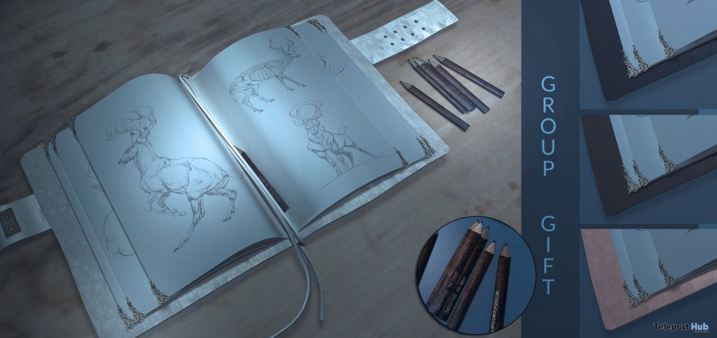 Sketches Book & Charcoal Pencils March 2019 Group Gift by Camdem - Teleport Hub - teleporthub.com