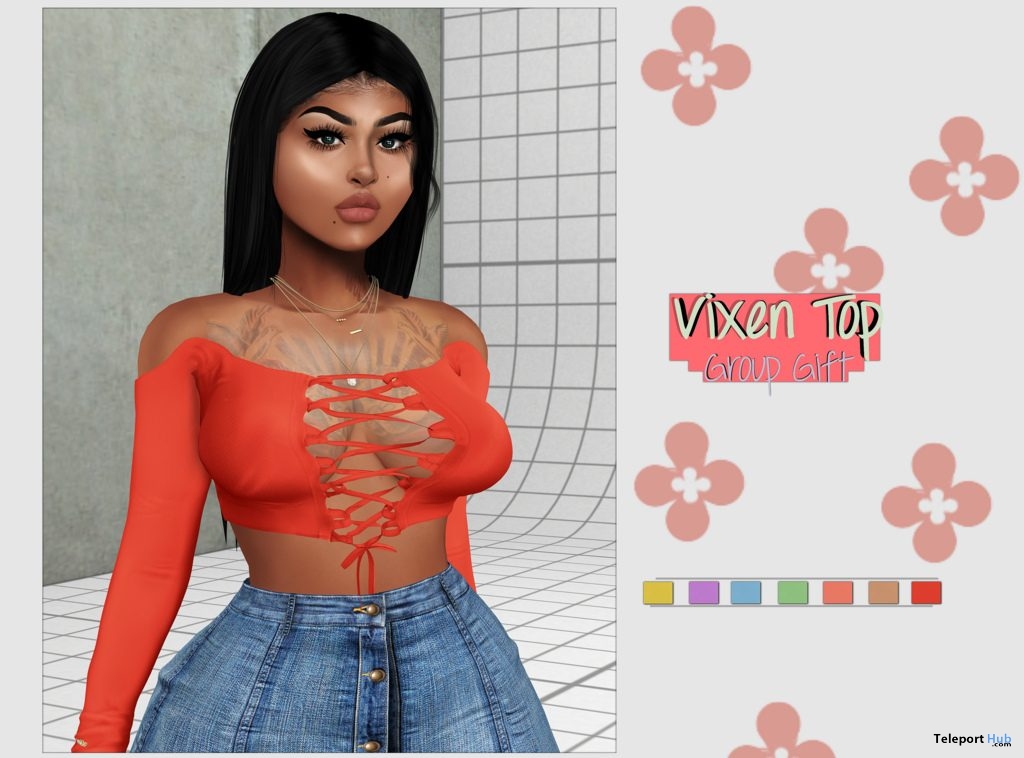 Vixen Top March 2019 Group Gift by Jourda Boutique - Teleport Hub - teleporthub.com