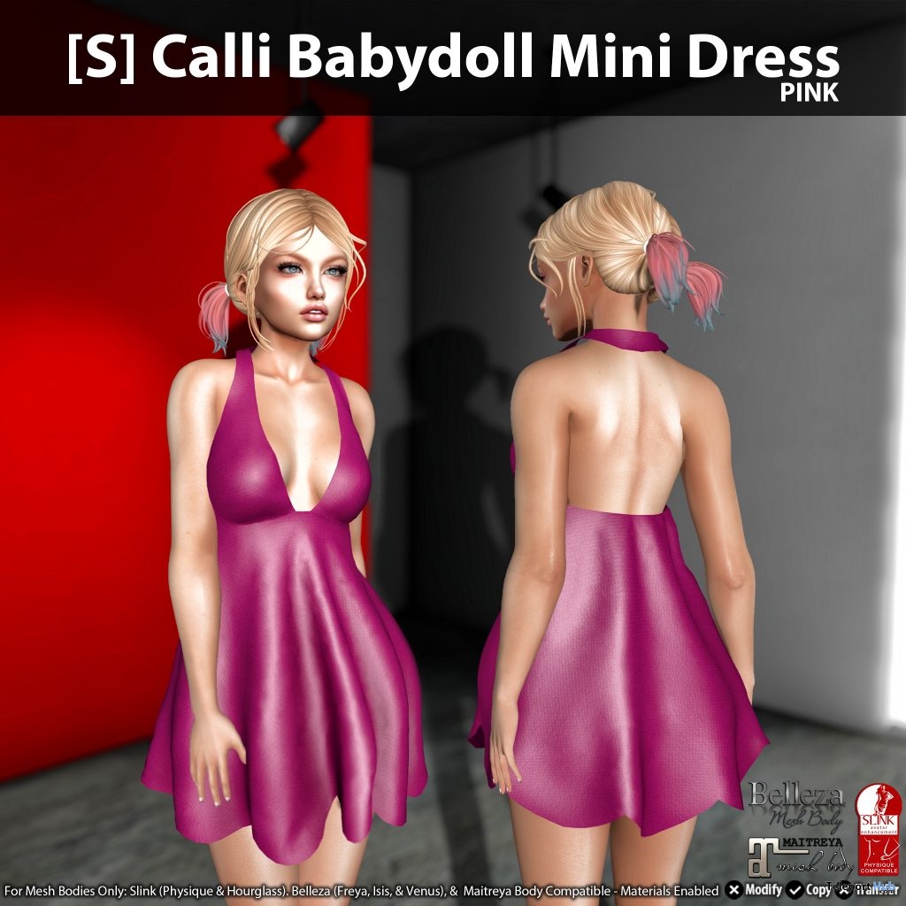 New Release: [S] Calli Babydoll Mini Dress by [satus Inc] - Teleport Hub - teleporthub.com