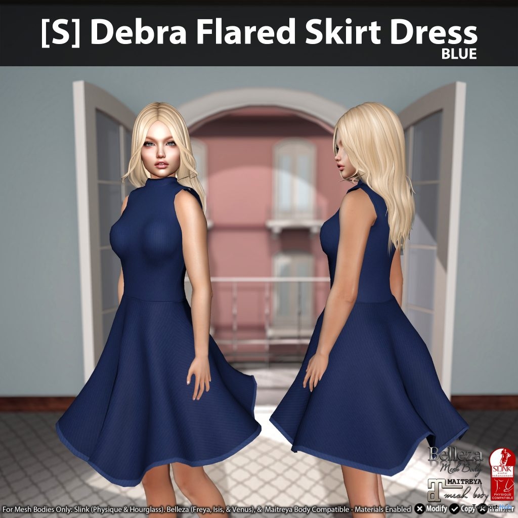 New Release: [S] Debra Flared Skirt Dress by [satus Inc] - Teleport Hub - teleporthub.com