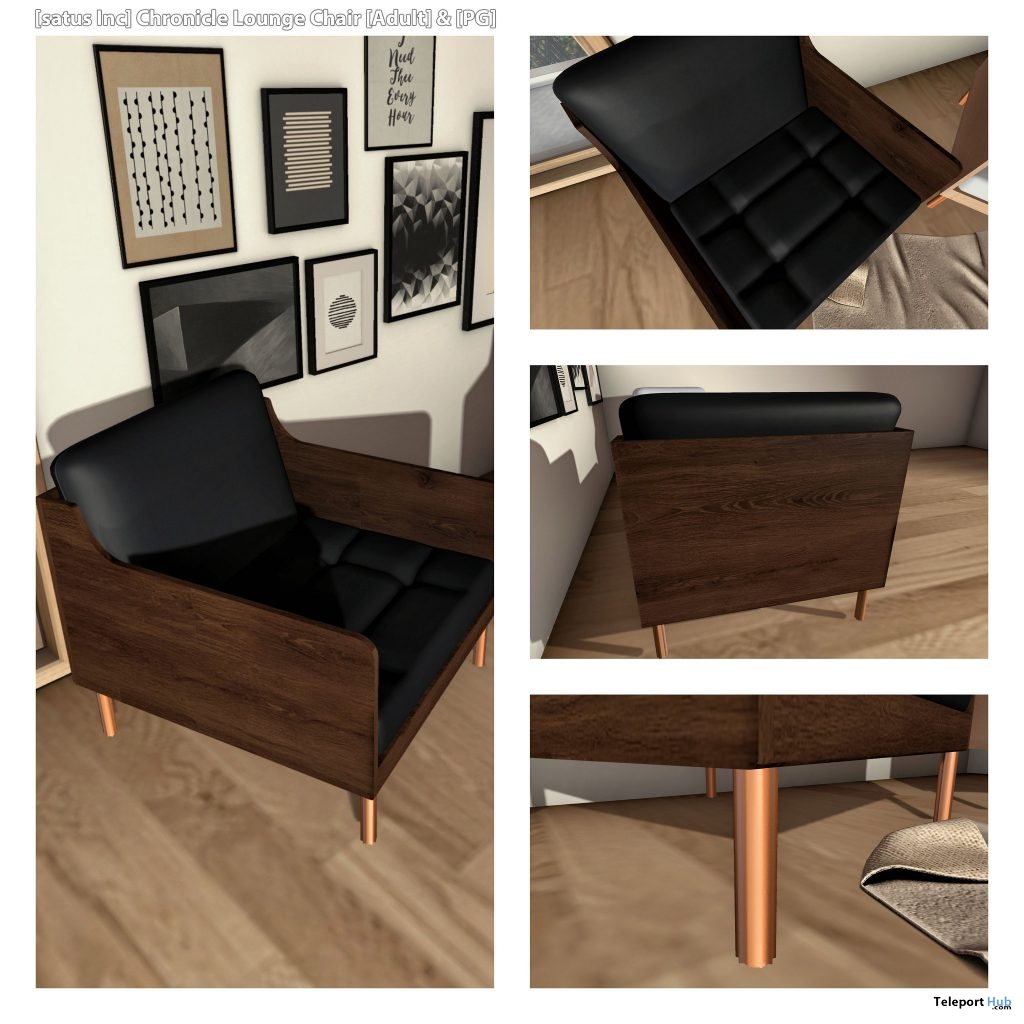 New Release: Chronicle Lounge Chair by [satus Inc] - Teleport Hub - teleporthub.com