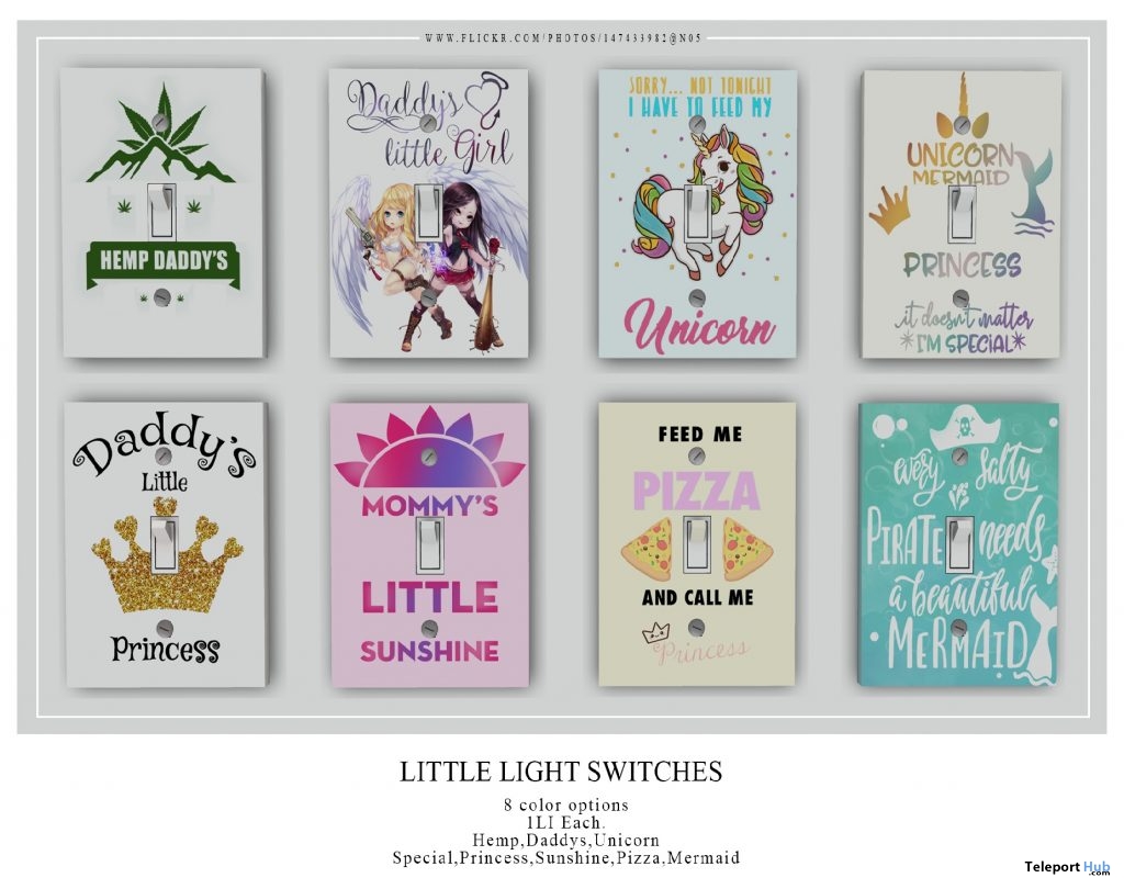 Decor Light Switches April 2019 Group Gift by Star Sugar - Teleport Hub - teleporthub.com