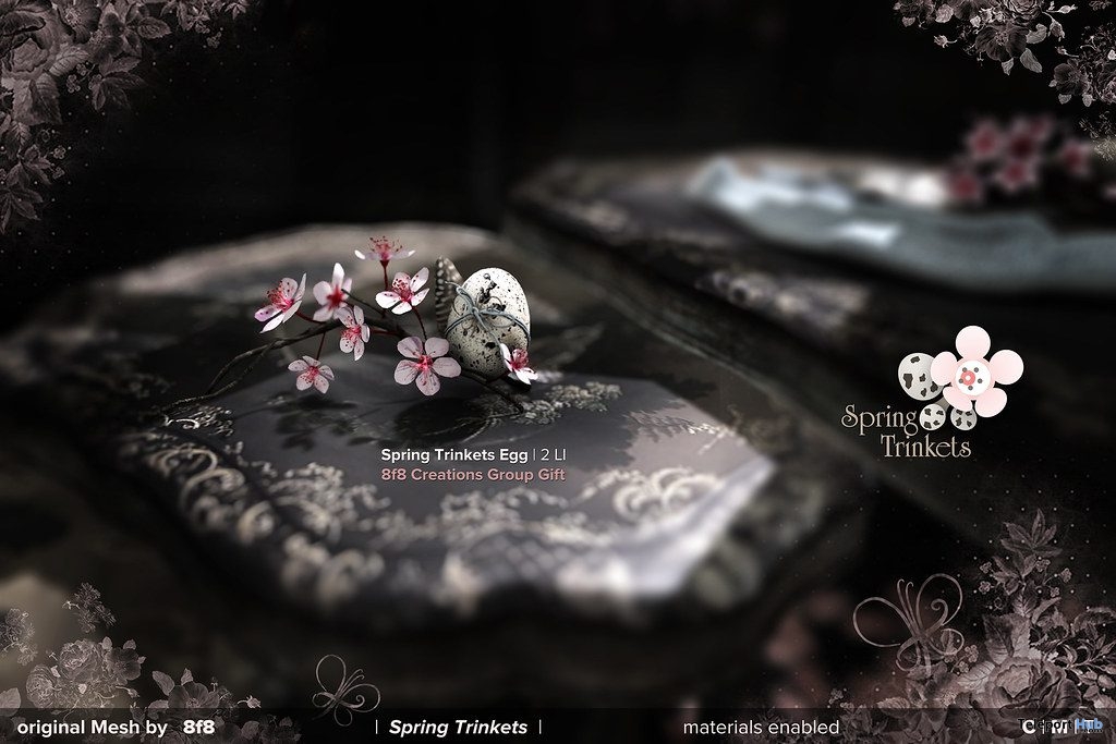 Spring Trinkets Egg April 2019 Group Gift by 8f8 - Teleport Hub - teleporthub.com