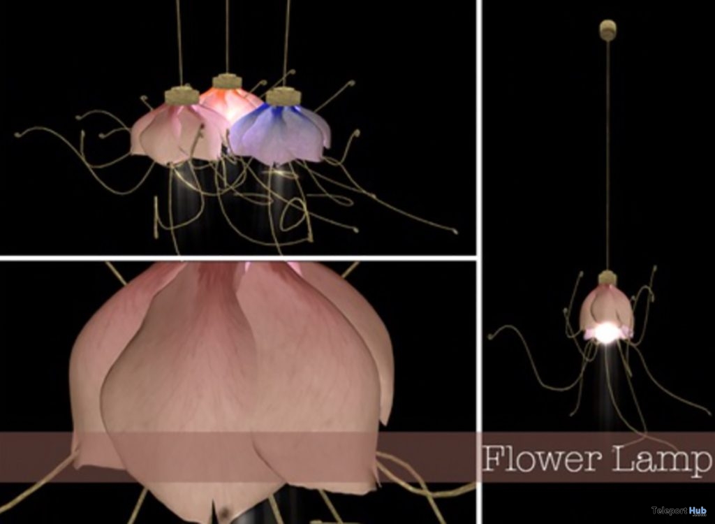 Flower Lamps April 2019 Group Gift by PiCaZZo - Teleport Hub - teleporthub.com
