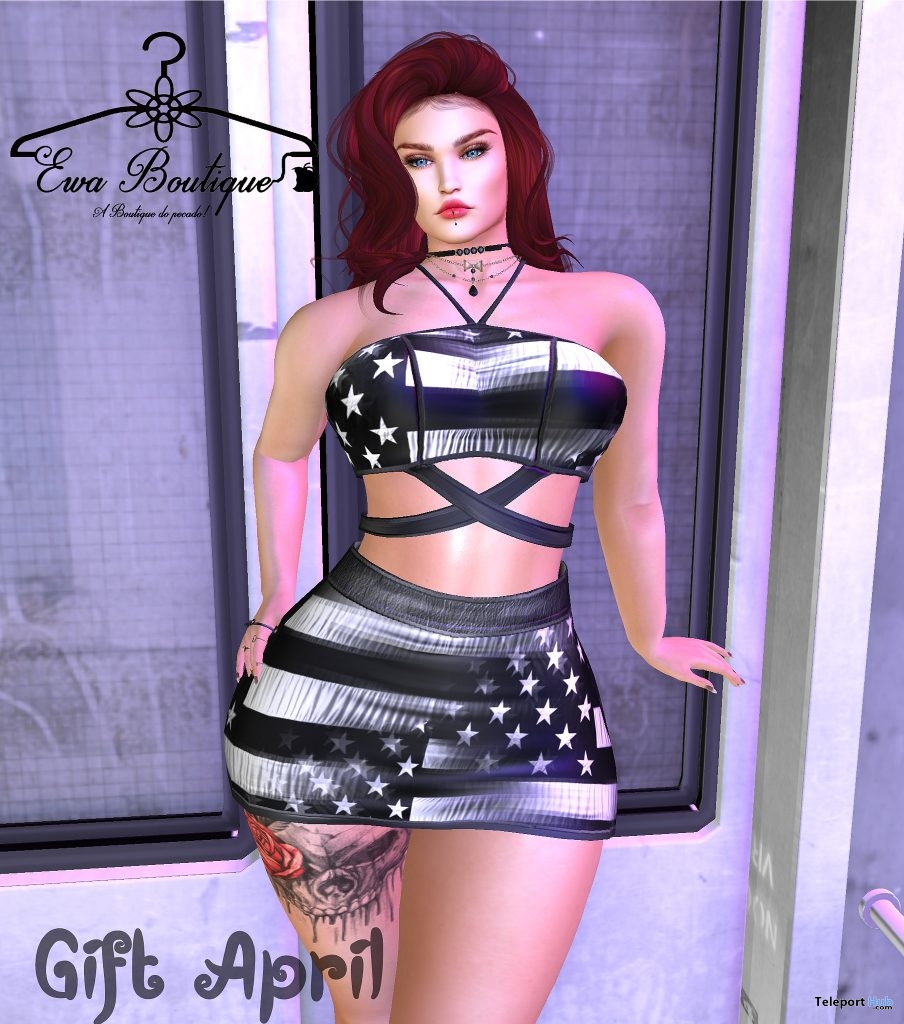 Abril Skirt April 2019 Group Gift by Ewa Boutique - Teleport Hub - teleporthub.com