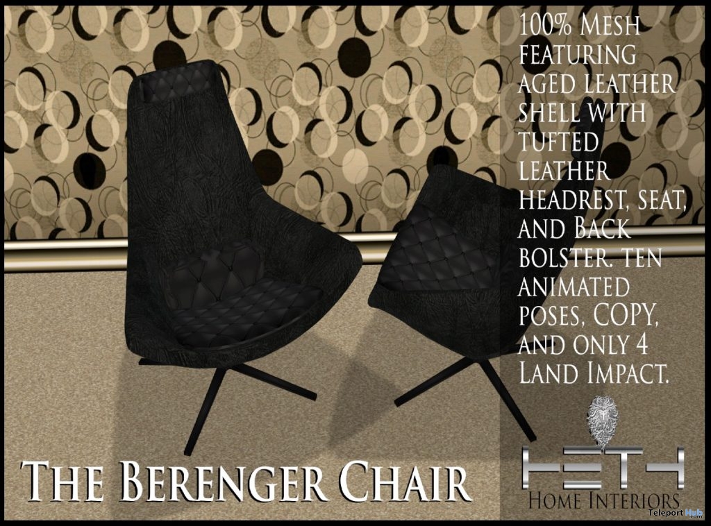 Berenger Chair April 2019 Group Gift by HETH Home Interiors - Teleport Hub - teleporthub.com