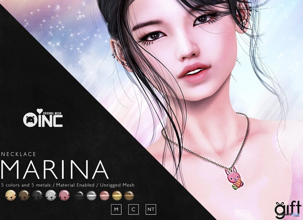 Marina Necklace April 2019 Group Gift by Oinc - Teleport Hub - teleporthub.com