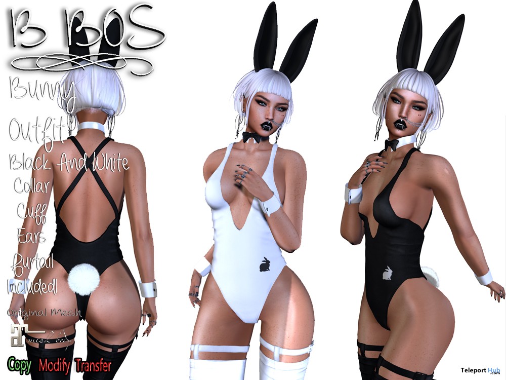 Bunny Outfit April 2019 Group Gift by B BOS - Teleport Hub - teleporthub.com