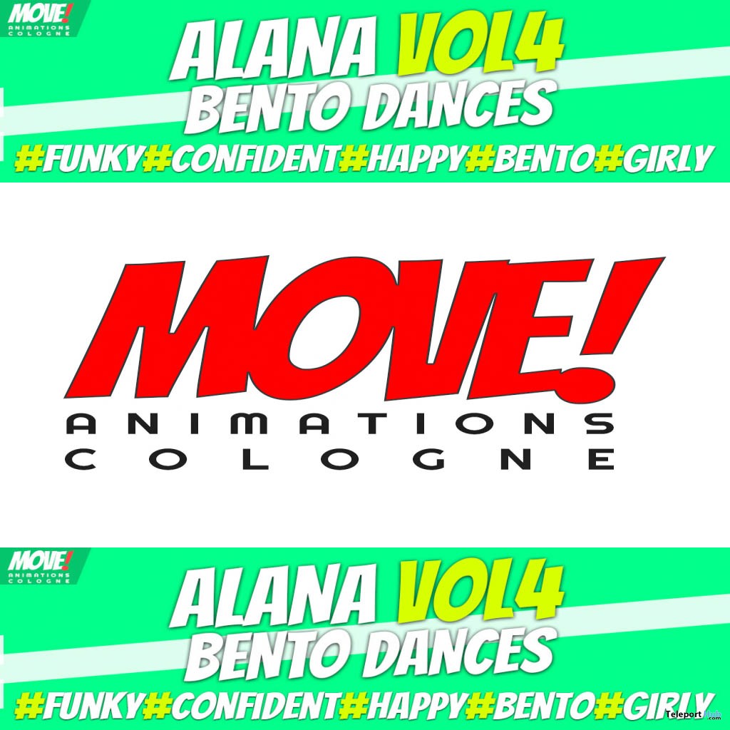New Release: Alana Vol 4 Bento Dance Pack by MOVE! Animations Cologne - Teleport Hub - teleporthub.com