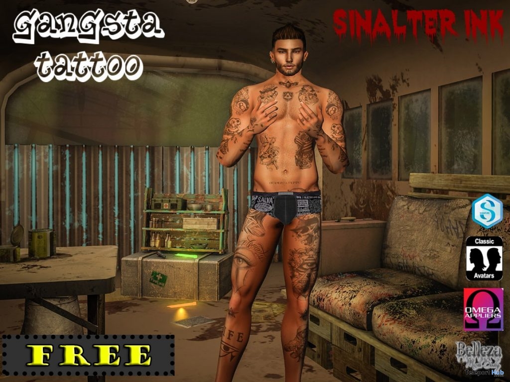  Gangsta Tattoo 1L Promo by SinAlter - Teleport Hub - teleporthub.com