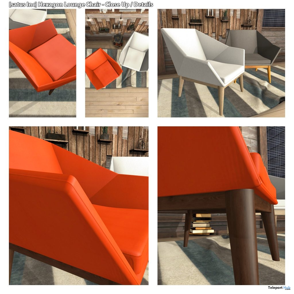 New Release: Hexagon Lounge Chair by [satus Inc] - Teleport Hub - teleporthub.com