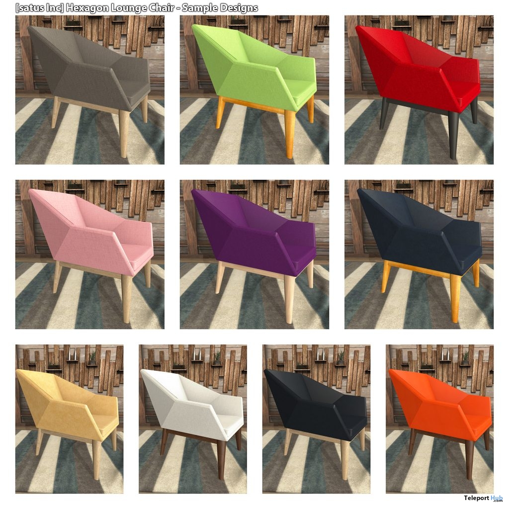 New Release: Hexagon Lounge Chair by [satus Inc] - Teleport Hub - teleporthub.com