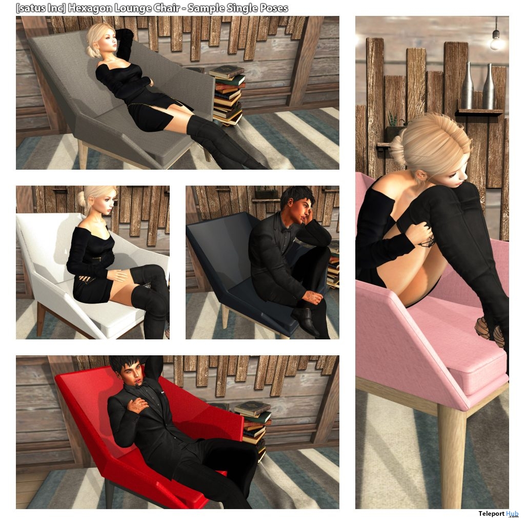 New Release: Hexagon Lounge Chair by [satus Inc] - Teleport Hub - teleporthub.com