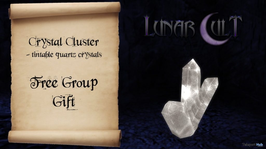 Crystal Cluster May 2019 Group Gift by Lunar Cult - Teleport Hub - teleporthub.com