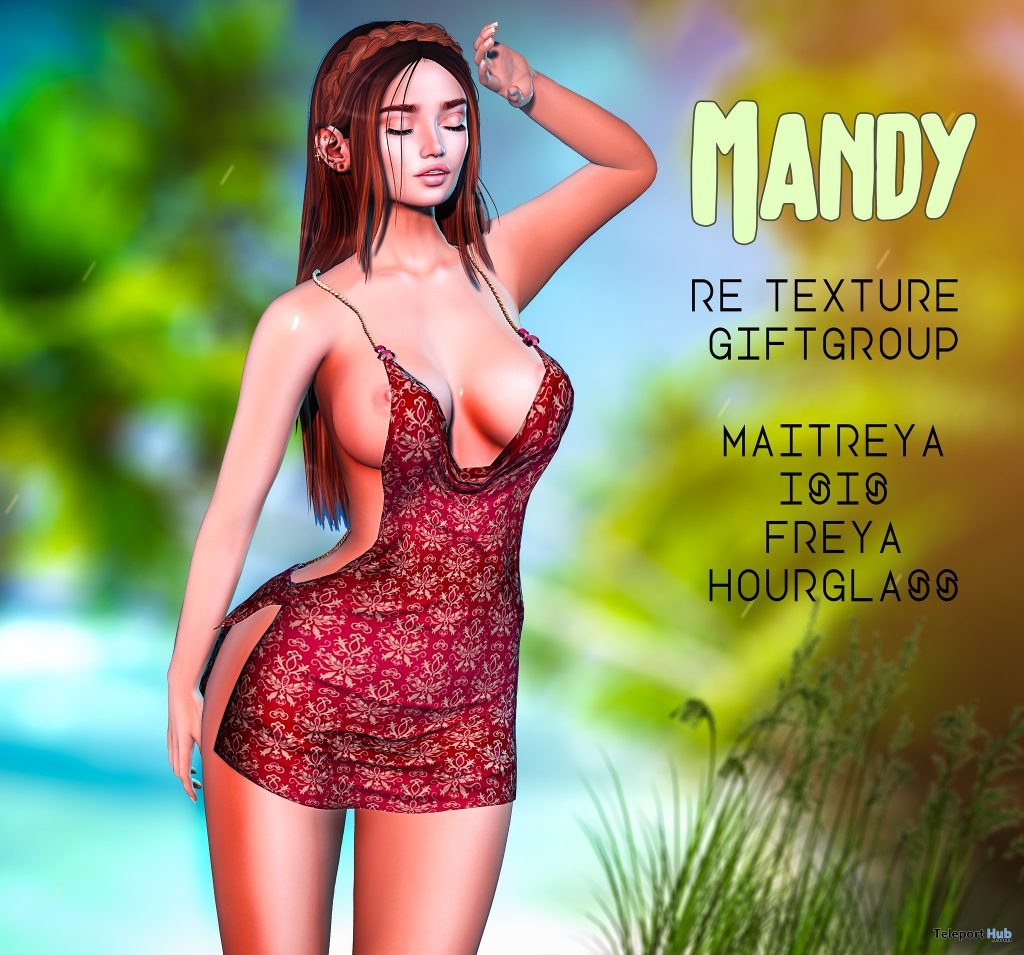 Mandy Dress Recolor Version May 2019 Group Gift by Una - Teleport Hub - teleporthub.com