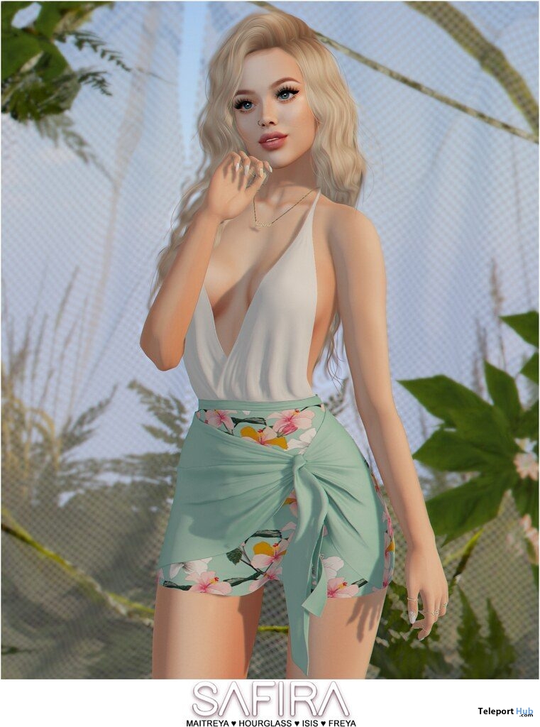 Mirela Floral Dress May 2019 Group Gift by Safira - Teleport Hub - teleporthub.com