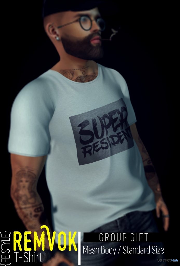 Remvok Super Resident T-Shirt May 2019 Group Gift by {FE Style} - Teleport Hub - teleporthub.com