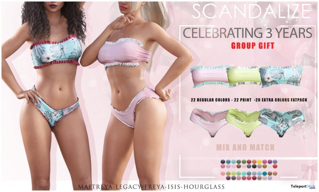 Candy Undies Fatpack 3rd Anniversary Group Gift by SCANDALIZE - Teleport Hub - teleporthub.com