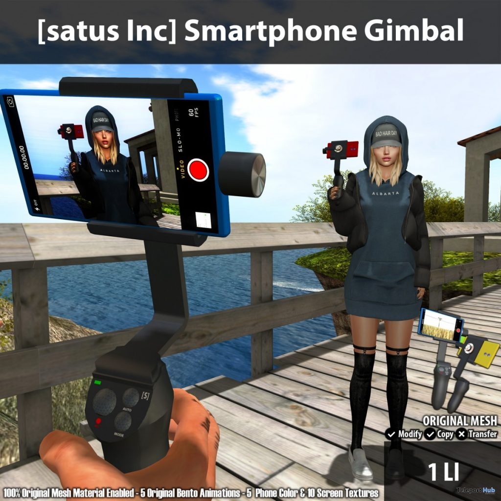 New Release: Smartphone Gimbal by [satus Inc] - Teleport Hub - teleporthub.com