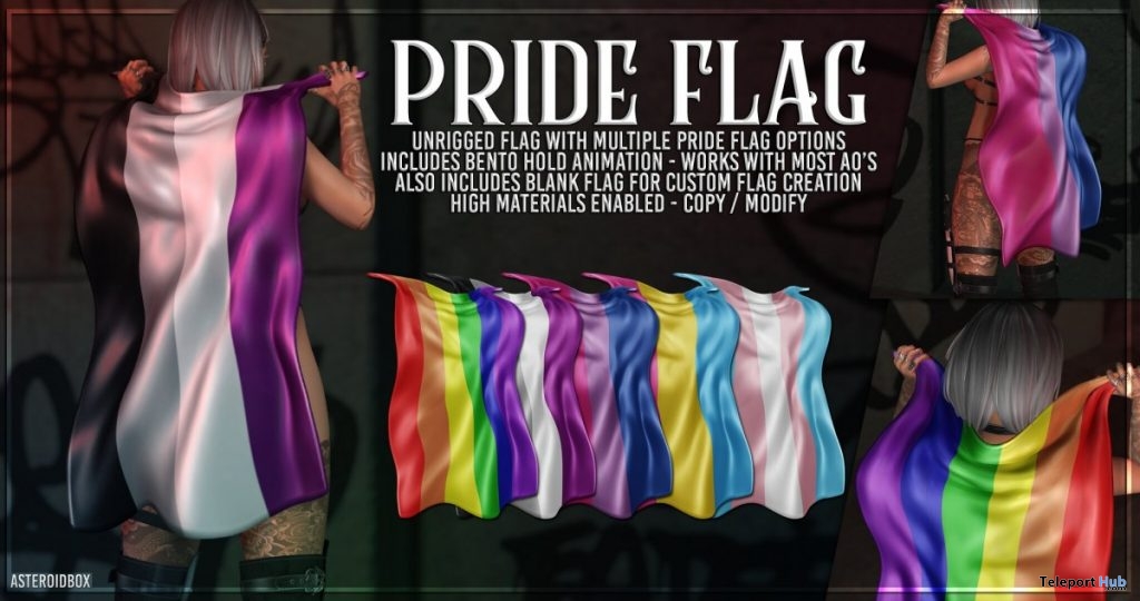 Pride Flag June 2019 Group Gift by AsteroidBox - Teleport Hub - teleporthub.com