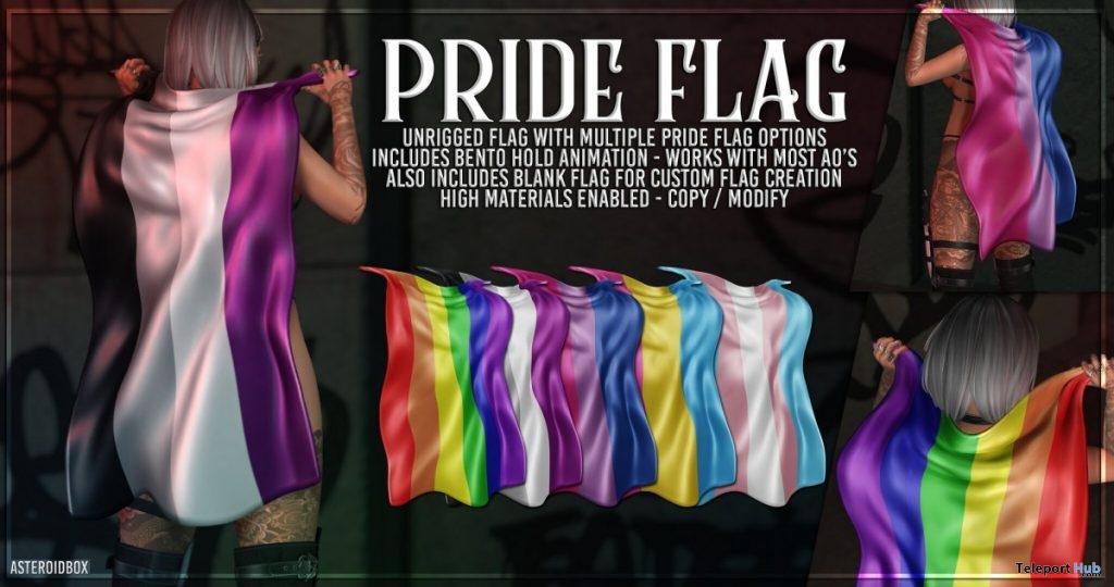 Pride Flag June 2019 Group Gift by AsteroidBox - Teleport Hub - teleporthub.com