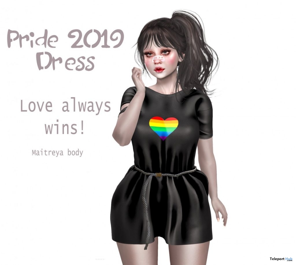 Pride Dress June 2019 Group Gift by Una - Teleport Hub - teleporthub.com