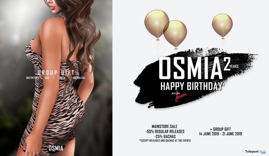 Birthday Dress June 2019 Group Gift by OSMIA - Teleport Hub - teleporthub.com