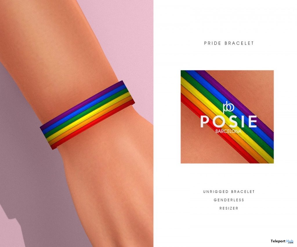 Pride Bracelet June 2019 Group Gift by POSIE - Teleport Hub - teleporthub.com