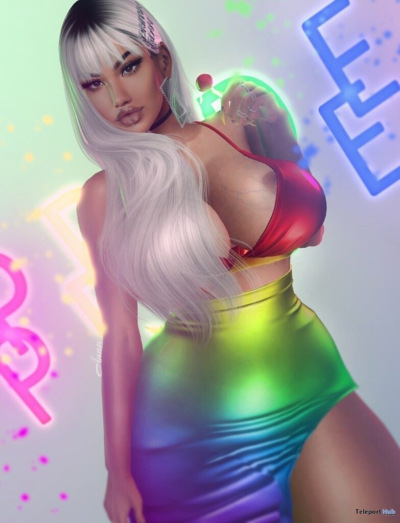Dominica Dress Pride Edition June 2019 Group Gift by Oushks - Teleport Hub - teleporthub.com