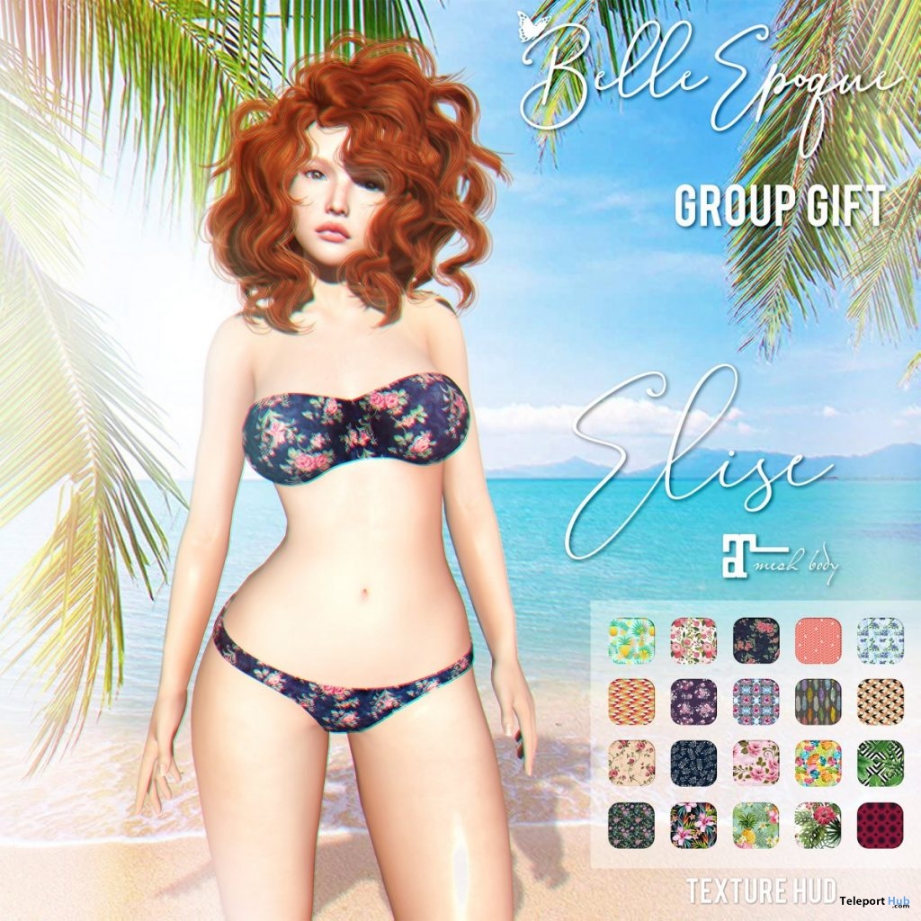 Elise Swimsuit Fatpack June 2019 Group Gift by Belle Epoque - Teleport Hub - teleporthub.com