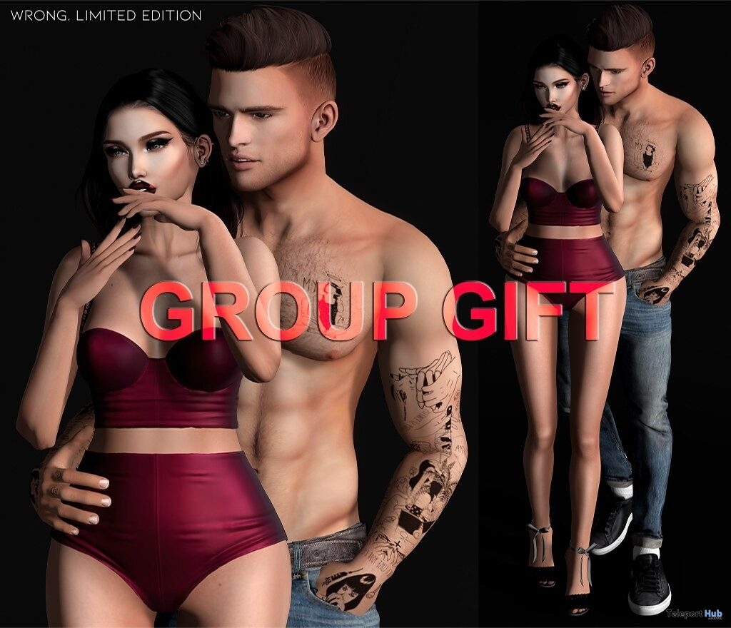 Couple Pose June 2019 Group Gift by WRONG - Teleport Hub - teleporthub.com
