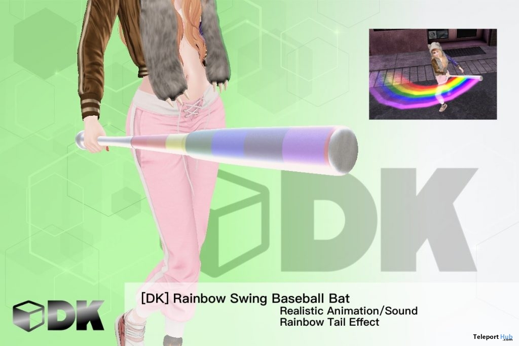 Rainbow Swing Baseball Bat June 2019 Group Gift by [DK]scripts - Teleport Hub - teleporthub.com