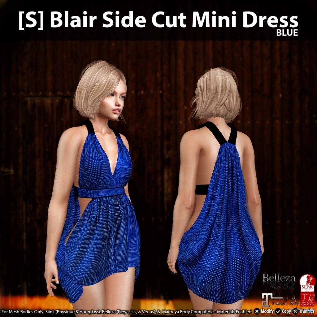 New Release: [S] Blair Side Cut Mini Dress by [satus Inc] - Teleport Hub - teleporthub.com