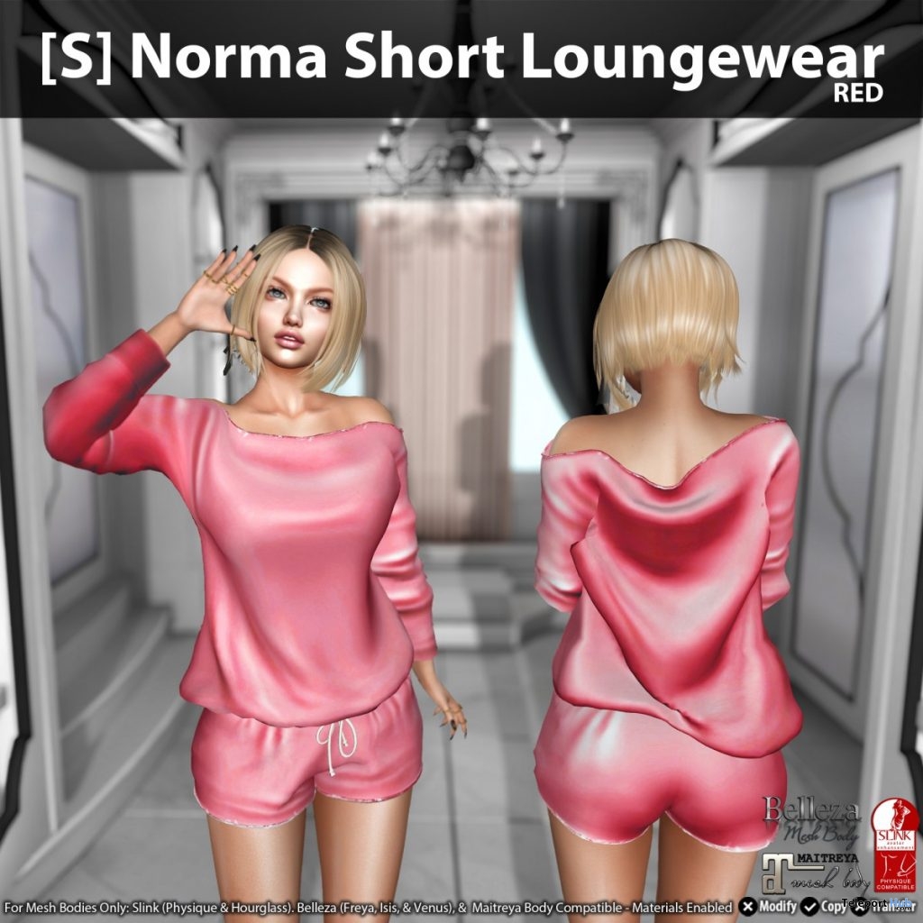 New Release: [S] Norma Short Loungewear by [satus Inc] - Teleport Hub - teleporthub.com