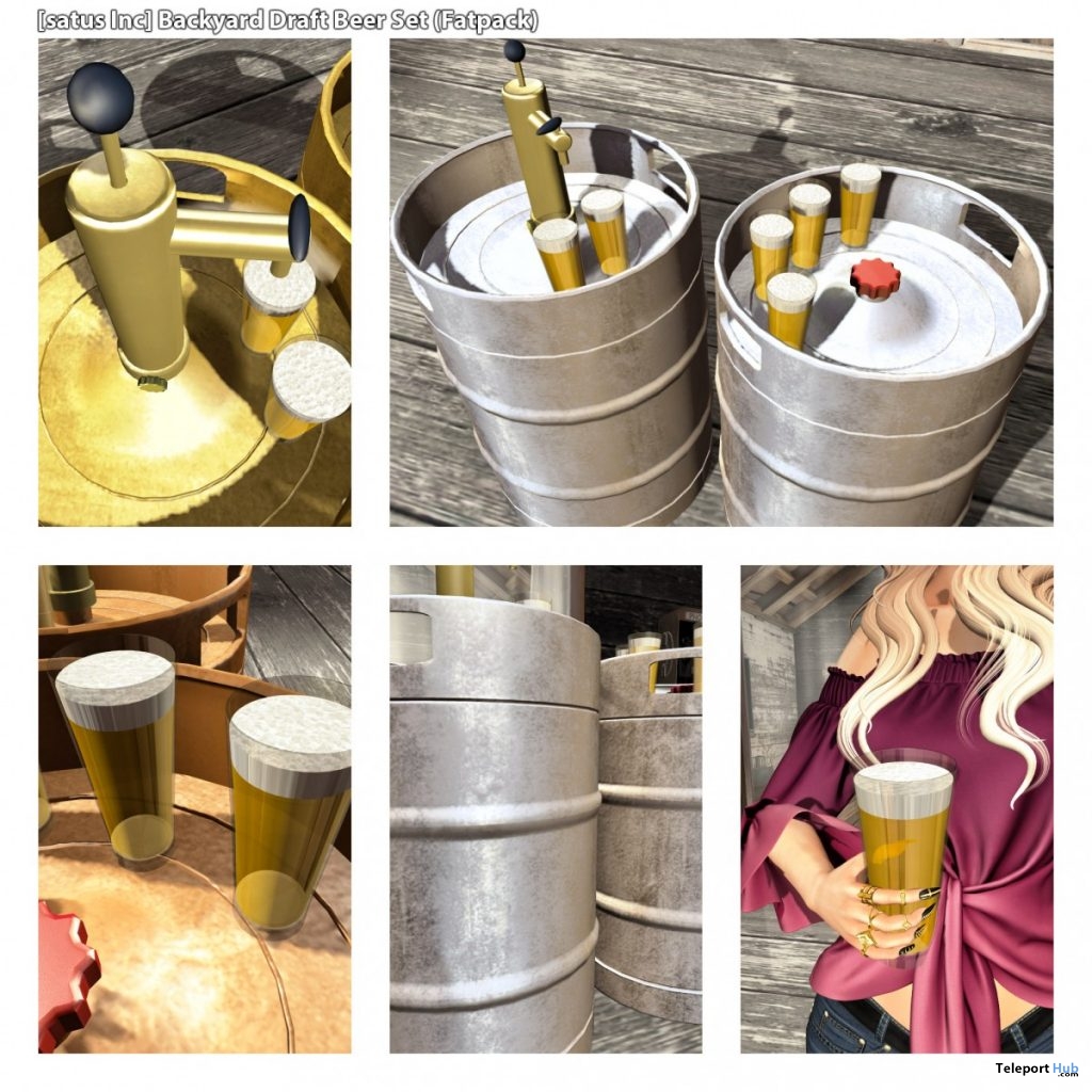 New Release: Backyard Draft Beer Set by [satus Inc] - Teleport Hub - teleporthub.com