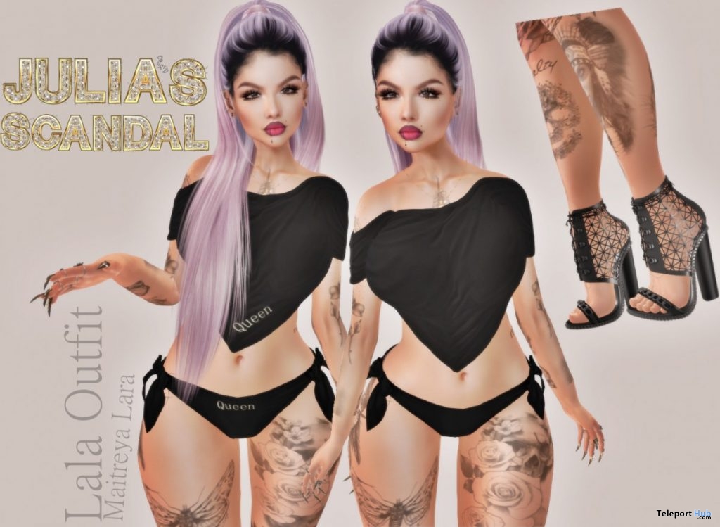Lala Outfit July 2019 Group Gift by Julia’s Scandal - Teleport Hub - teleporthub.com
