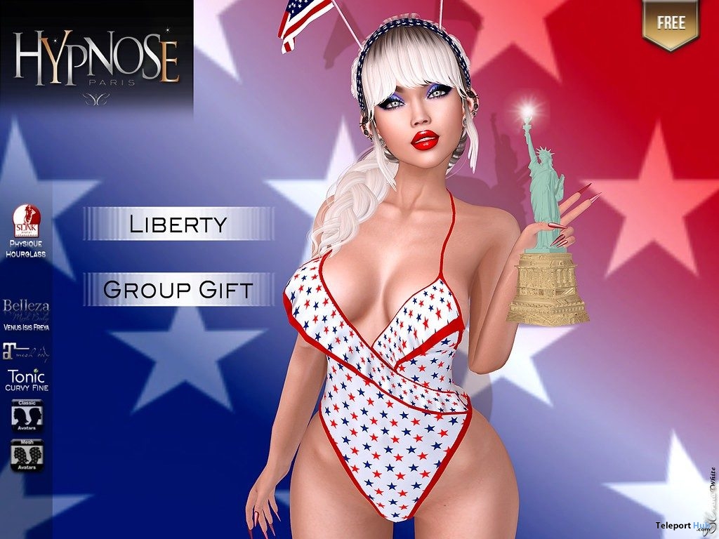 Liberty in World Swimsuit July 2019 Group Gift by HYPNOSE - Teleport Hub - teleporthub.com
