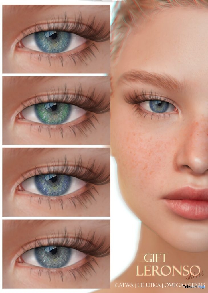 Eyes Applier July 2019 Group Gift by LERONSO skins - Teleport Hub - teleporthub.com