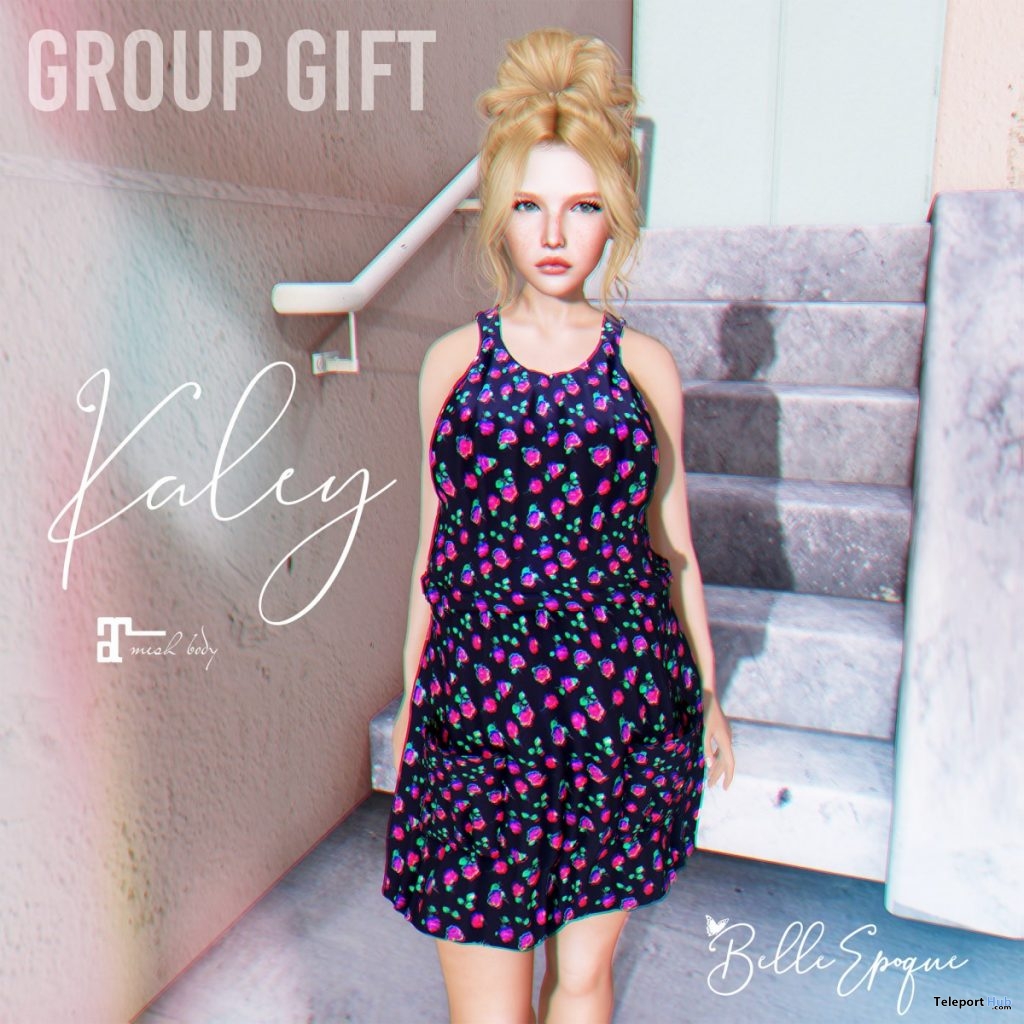 Kaley Dress July 2019 Group Gift by Belle Epoque - Teleport Hub - teleporthub.com
