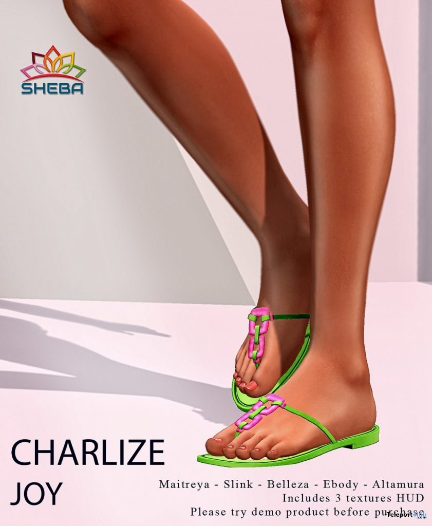 Charlize Joy Sandals July 2019 Group Gift by [SHEBA] - Teleport Hub - teleporthub.com