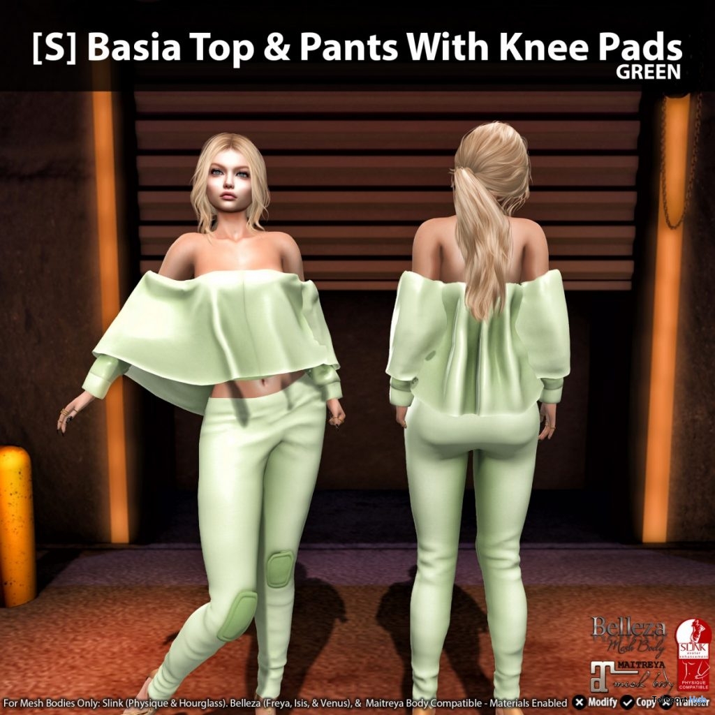 New Release: [S] Basia Top & Pants With Knee Pads by [satus Inc] - Teleport Hub - teleporthub.com