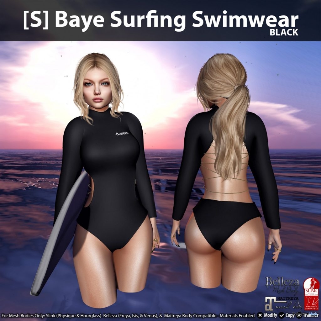 New Release: [S] Baye Surfing Swimwear by [satus Inc] - Teleport Hub - teleporthub.com