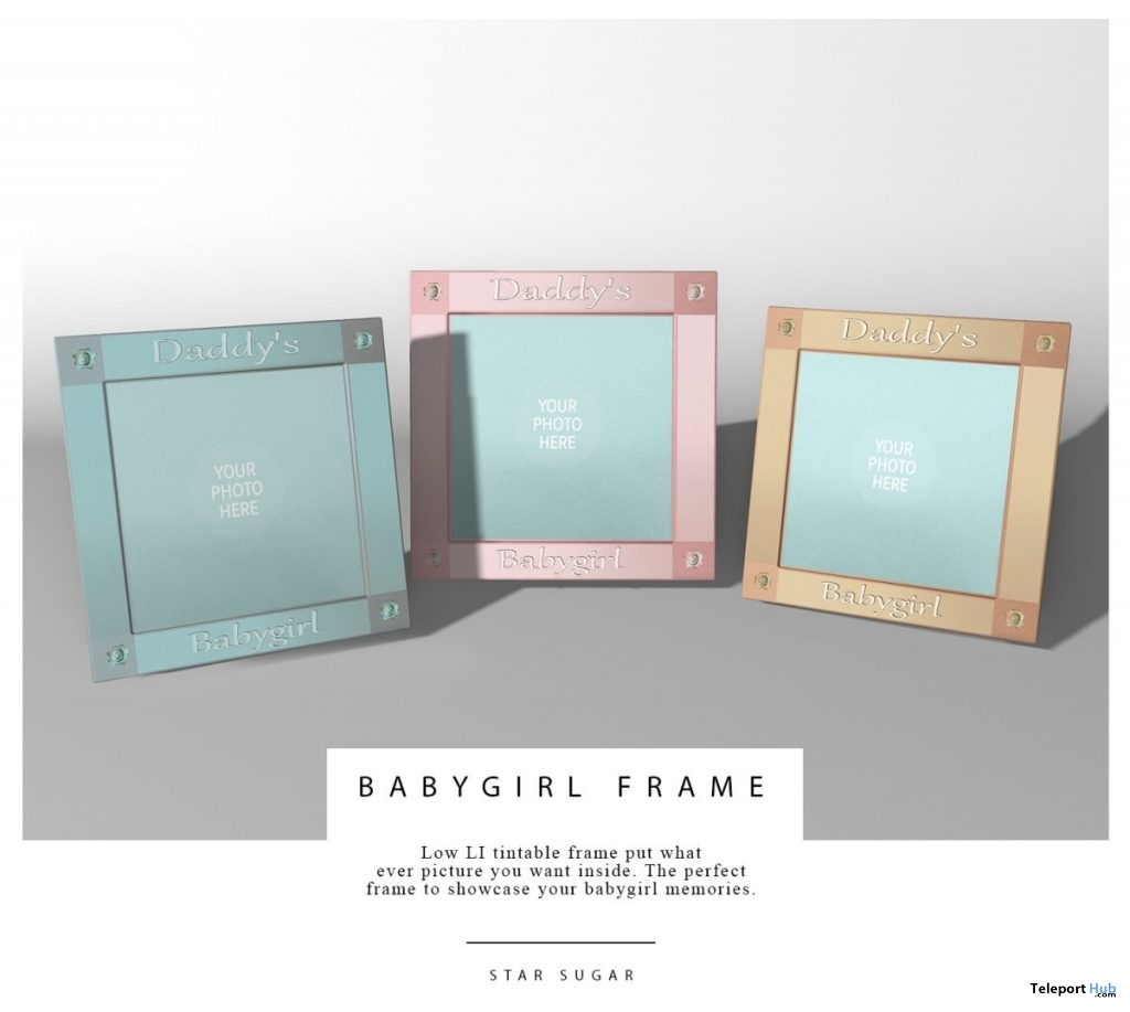 Baby Girl Frames August 2019 Group Gift by Star Sugar - Teleport Hub - teleporthub.com