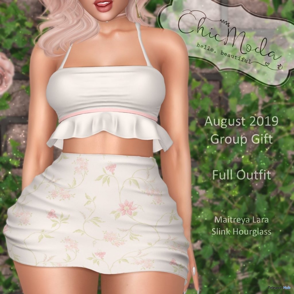 Top & Skirts August 2019 Group Gift by ChicModa - Teleport Hub - teleporthub.com