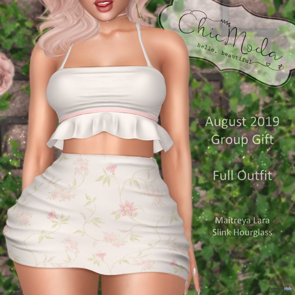 Top & Skirts August 2019 Group Gift by ChicModa - Teleport Hub - teleporthub.com