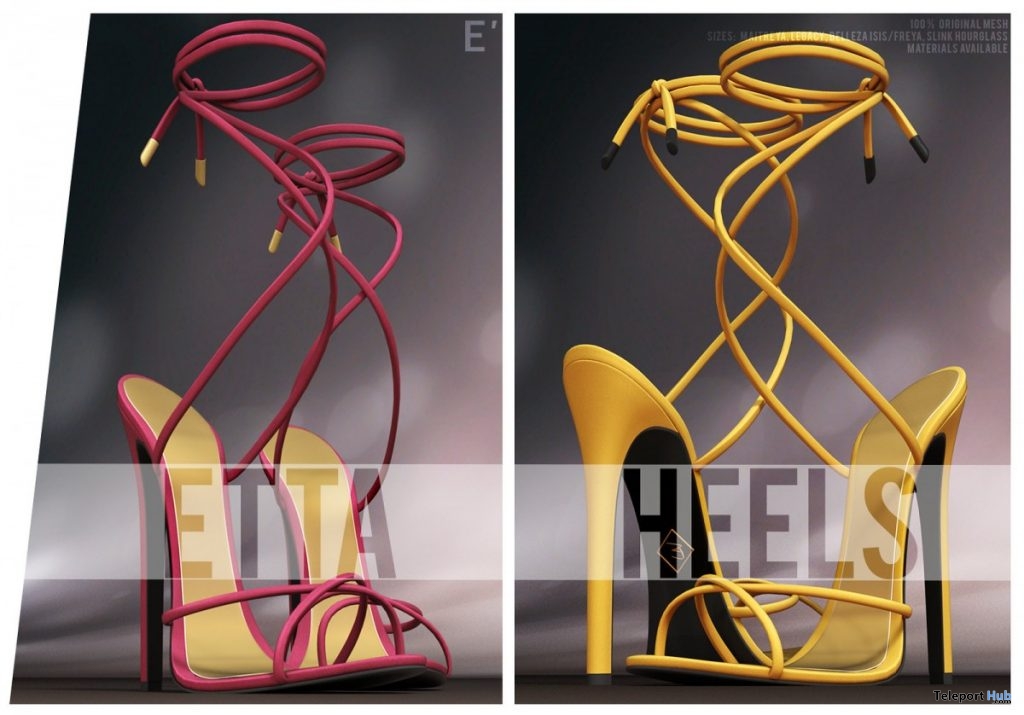 Etta Heels Fatpack August 2019 Group Gift by Enchante’ - Teleport Hub - teleporthub.com