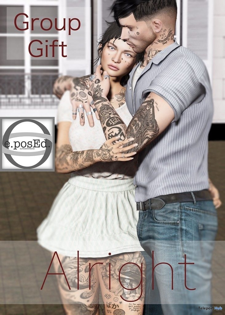 Alright Couple Pose August 2019 Group Gift by e.posEd. - Teleport Hub - teleporthub.com