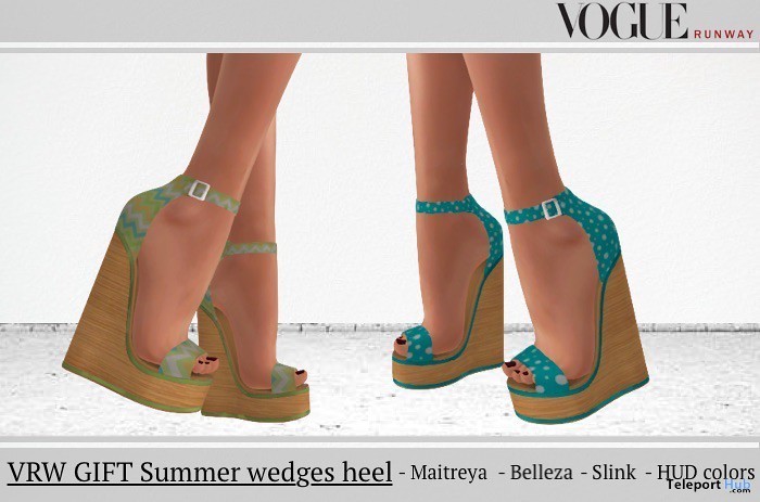 Summer Wedges August 2019 Gift by Vogue Runway - Teleport Hub - teleporthub.com