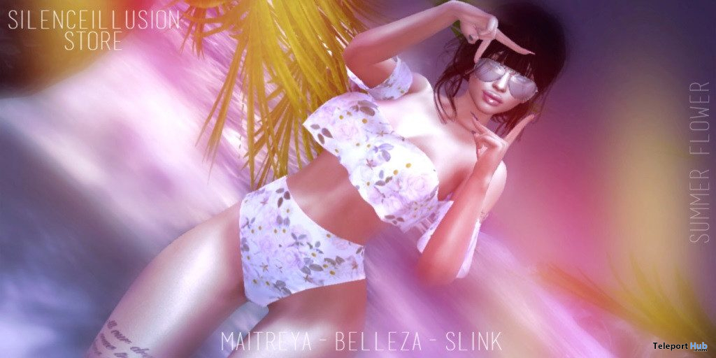 Summer Flower Bikini September 2019 Gift by Silenceillusion Store - Teleport Hub - teleporthub.com