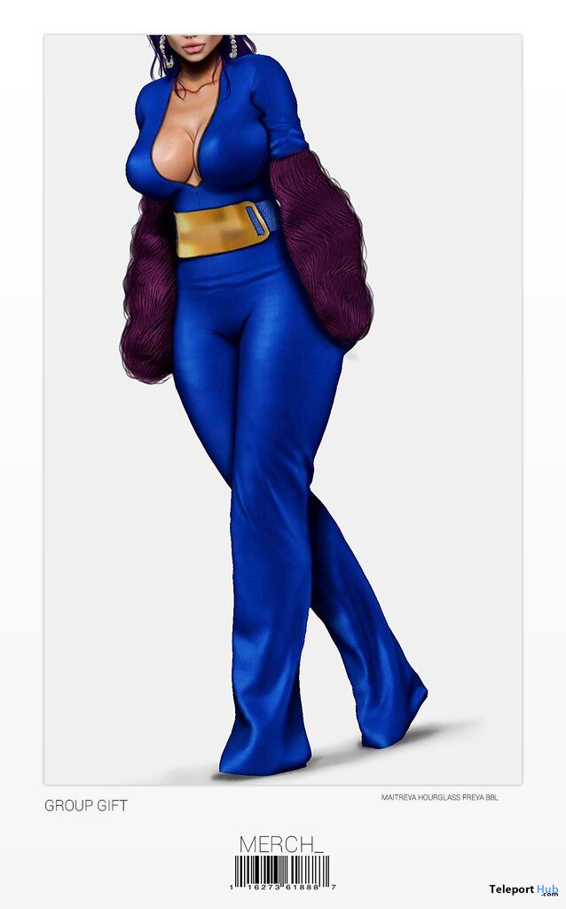 Cierra Jumpsuit & Fur Cuffsover Fatpack September 2019 Group Gift by MERCH - Teleport Hub - teleporthub.com